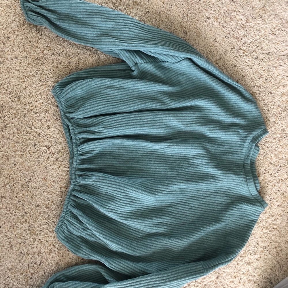 Zara teal long sleeve